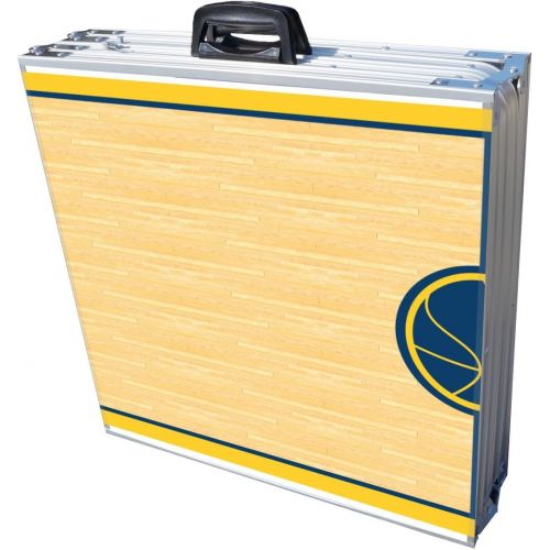  PartyPongTables.com 8-Foot Professional Beer Pong Table w/Optional Cup Holes - Golden State Basketball Court Graphic
