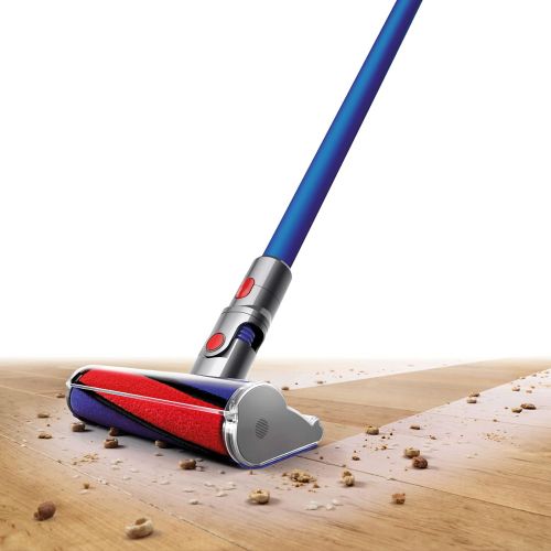 다이슨 Dyson - V7 Fluffy Hardwood Cord-Free Stick Vacuum - Iron/Blue