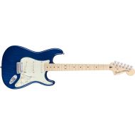 Fender Deluxe Stratocaster Electric Guitar, Maple Fingerboard, Sapphire Blue Transparent