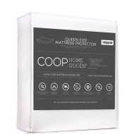 Coop Home Goods Lulltra Waterproof Mattress Protector by COOP HOME GOODS - Cooling Waterproof Hypoallergenic Topper- Queen Size Cover- White -15 Year Warranty