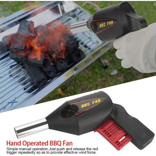  Aramox BBQ Fan Portable Manually Outdoor Picnic Camping Cooking for Chaoal Grills, Tailgating, Campfires, Fire Pits, Fireplaces, Wood Stoves