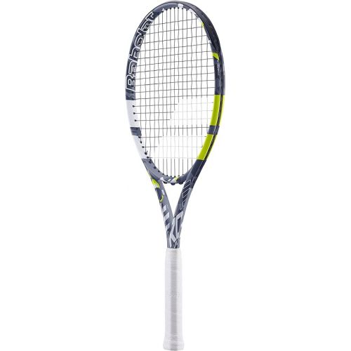 바볼랏 Babolat Evo Aero Lite Tennis Racquet (Yellow) Strung with White Babolat Syn Gut at Mid-Range Tension
