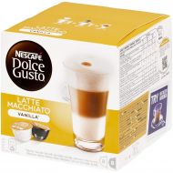 Nestle Nescafe Dolce Gusto Coffee Pods - Latte Macchiato Vanilla Flavor - Choose Quantity (3 Pack (48 Capsules))