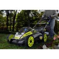 Ryobi. 20 RY40190 40-Volt Brushless Lithium-Ion Cordless Battery Self Propelled Lawn Mower with 5.0 Ah Battery and Charger Included