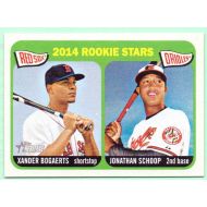 Xander Bogaerts, Jonathan Schoop 2014 Topps Heritage Rookie Stars #49 - Boston Red Sox, Baltimore Orioles