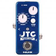 NUX JTC Mini Guitar Looper Auto Detection Drum Machine 24 bit Audio 6 Minutes Recording Time Playing in Tempo,the Drum will follow the loop speed automatically