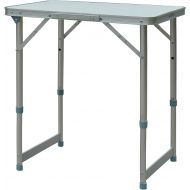 Outsunny 23 Aluminum Lightweight Portable Folding Easy Clean Camping Table with Carrying Handle
