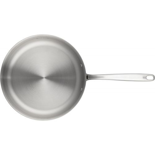 브레빌 Breville Clad Stainless Steel Saute Pan / Frying Pan / Fry Pan with Lid - 3.5 Quart, Silver