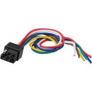 CURT 58035 Vehicle-Side 6-Pin Square Trailer Wiring Harness with 12-Inch Wires
