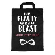 Customized Girl Custom Team/Name/Text Cheerleader: Nfinity Black Uniformer Bag