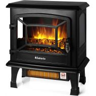 [아마존베스트]TURBRO Suburbs TS20 Electric Fireplace Infrared Heater, Freestanding Fireplace Stove with Realistic Dancing Flame Effect - CSA Certified - Overheating Safety Protection - Easy to A