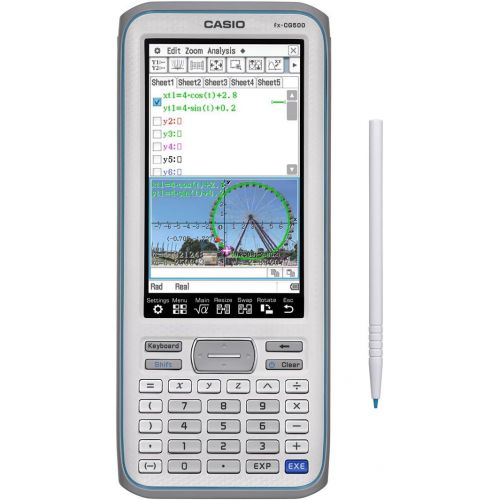 카시오 [아마존베스트]Casio Touchscreen with Stylus Graphing Calculator, 4.8 (fx-CG500)