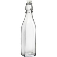 [아마존베스트]Circleware Oasis Hermetic Glass Bottle with Locking Swing Top Lid Fun Party Home Entertainment Glassware Drink Pitcher for Water, Milk, Juice, Beer, Ice Tea, Farmhouse Decor, 34oz,