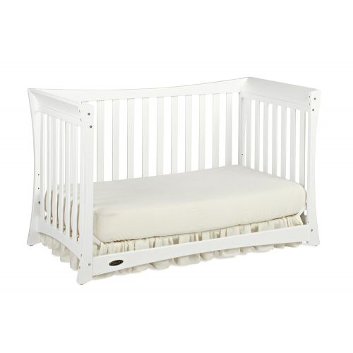그라코 Graco Tatum 4-in-1 Convertible Crib, White, GREENGUARD Gold Certified, Solid Pine and Wood Product Construction, Converts to Toddler Bed or Day Bed (Mattress Not Included)