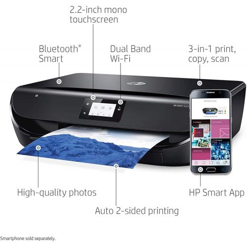 에이치피 HP ENVY 5055 Wireless All-in-One Photo Printer, HP Instant Ink, Works with Alexa (M2U85A)