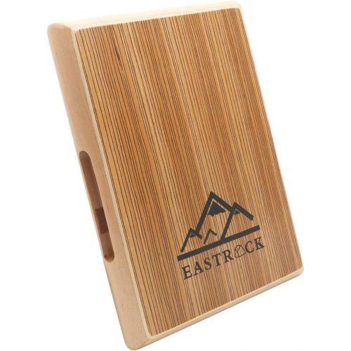  EastRock Cajon Box Drum - Wooden Percussion Box for Beginners and Professional, with Internal Guitar Strings, Full Size