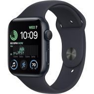 Apple Watch SE (2nd Gen) (GPS, 44mm) - Midnight Aluminum Case with Midnight Sport Band, M/L (Renewed)