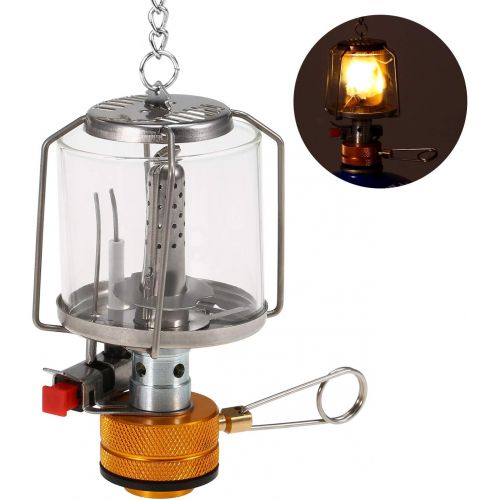  Lixada Portable Camping Gas Lantern Piezo Ignition Mini Gas Tent Lamp Light