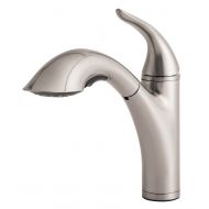 Danze D455121SS Antioch Single Handle Pull-Out Kitchen Faucet, Stainless Steel