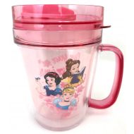 Disney Princess Travel Tumbler Mug Snack Cup With Handle (pink)