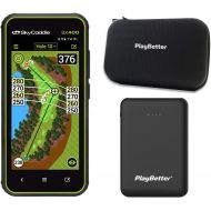 [아마존베스트]SkyCaddie SX500 Power Bundle | +PlayBetter Portable Charger & Protective Hard Case | Rugged, Touchscreen, 5 Display, 35,000 Maps | Handheld Golf GPS