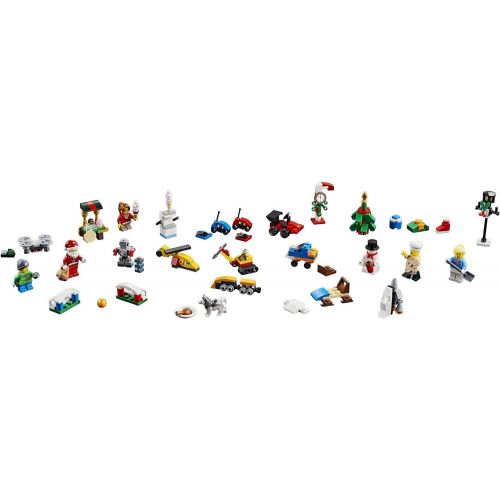  LEGO City Advent Calendar 60201, New 2018 Edition, Minifigures, Small Building Toys, Christmas Countdown Calendar for Kids (313 Pieces)