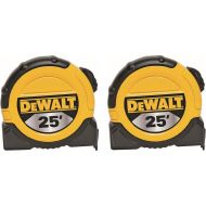 DEWALT DWHT36107 1 1/8-Inch x 25-Foot Short Tape, 10-Foot Stand Out, 2 Pack