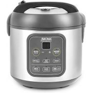 AROMA Professional Digital Rice Cooker, Multicooker, 4-Cup (Uncooked) / 8-Cup (Cooked), Steamer, Slow Cooker, Grain Cooker, 2Qt, Stainless Steel Exterior, ARC-994SG