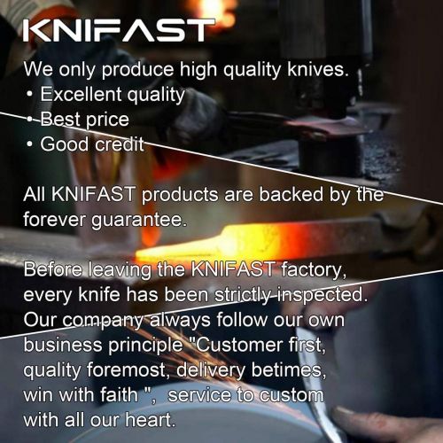  [아마존베스트]KNIFAST Cleaver Knife 7.5 Inch Pakkawood Handle - German Steel Chinese Chef Knife Vegetable Meat Cleaver Knife Gift Box Included