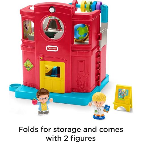피셔프라이스 Fisher-Price Little People Toddler Playset Friendly School Musical Toy with Figures & Accessories for Ages 1+ Years