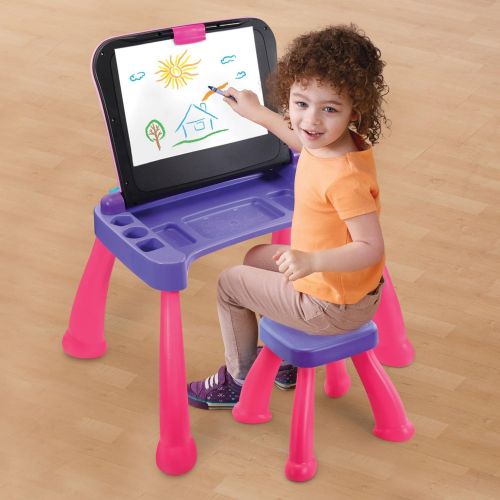 브이텍 [아마존베스트]VTech Touch and Learn Activity Desk Deluxe, Pink