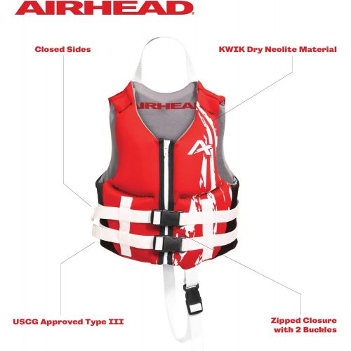  Airhead Childrens SWOOSH Kwik-Dry Neolite Flex Life Vest