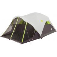 Coleman Steel Creek Fast Pitch Dome Tent with Screen Room, 6-Person , White, 10 x 9