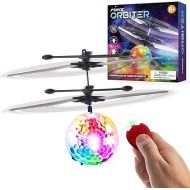 Force1 1 Pack Orbiter Flying Orb Ball Hand Operated Spinner Drones for Kids- Flying Ball Mini Hand Drone Toy with Remote, LED Hand Controlled Hover Orb Toy Indoor Fidget Ball Drone Floating UFO Drone