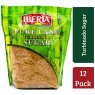 Iberia Turbinado Sugar 2lb (Pack of 12) Sparkling Golden Pure Raw Cane Turbinado Sugar Bulk, 12 Individual Resealable 2 lb. bags.