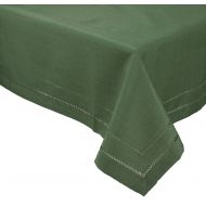 Xia Home Fashions Double Hemstitch Easy Care Tablecloth, 65 by 140-Inch, Pine