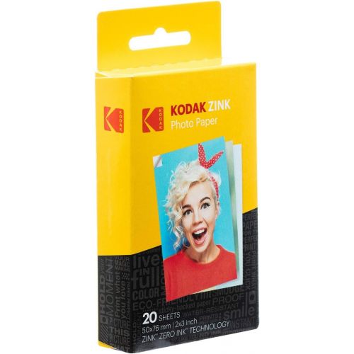  KODAK Step Wireless Mobile Photo Mini Printer (White) Scrapbook Bundle
