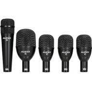 Audix FP5 Fusion Series 5-piece Drum Mic Kit for Kick, Snare, and Toms with Travel Case - Black