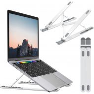 [아마존베스트]Nulaxy Laptop Stand, Portable Computer Laptop Mount, Aluminum Laptop Riser with 6 Levels Height Adjustment, Fully Collapsible, Supports up to 44lbs (A-Space Gray)