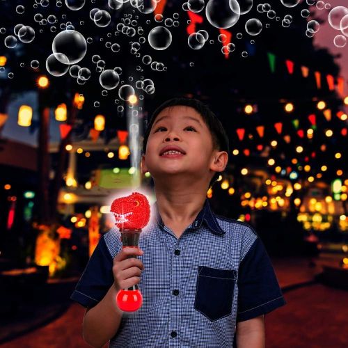  ArtCreativity Light Up T Rex Bubble Blower Wand 11.5 Inch Illuminating Bubble Blower with Thrilling LED Effects for Kids, Batteries and Bubble Fluid Included, Great Gift Idea, Pa