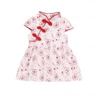 LittleNaNa-Cloth-childrenscostume Summer Dresses Baby Girls Kids Flowers Cheongsam Floral Princess Dresses