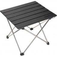 TREKOLOGY Small Folding Camping Table Portable Beach Table - Collapsible Foldable Picnic Table in a Bag - Mini Aluminum Side Table Lightweight Camp Tables for Outdoor Cooking, Backpacking, R