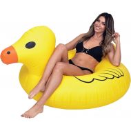 GoFloats Inflatable Rubber Duck Pool Float Party Tube, Float in Style (for Adults and Kids)