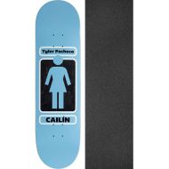 Girl Skateboards Tyler Pacheco 93 Til WR41D1 Skateboard Deck - 7.87 x 31.25 with Mob Grip Perforated Black Griptape - Bundle of 2 Items