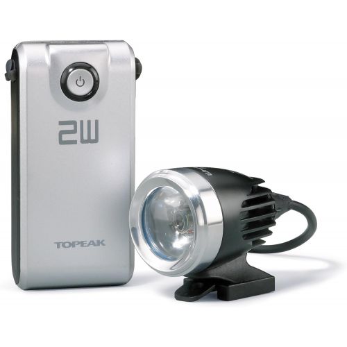  Topeak WhiteLite HP 2W Bicycle Light with Battery Pack