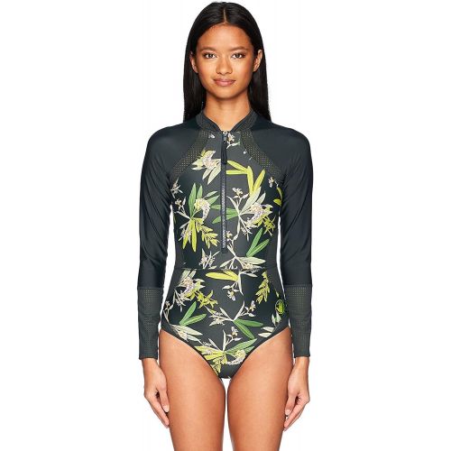  Body+Glove Body Glove Womens Paradise Long Sleeve Paddle One Piece Swimsuit
