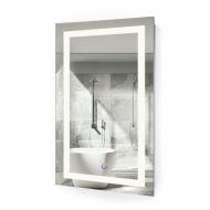 Krugg LED Bathroom Mirror 18 Inch X 30 Inch | Lighted Vanity Mirror Includes Dimmer and Defogger | Wall Mount Vertical or Horizontal Installation |