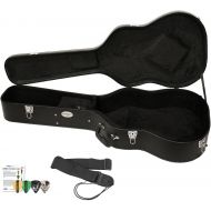 [아마존베스트]ChromaCast Acoustic Guitar Hard Case CC-AHC with Guitar Strap and Pick Sampler
