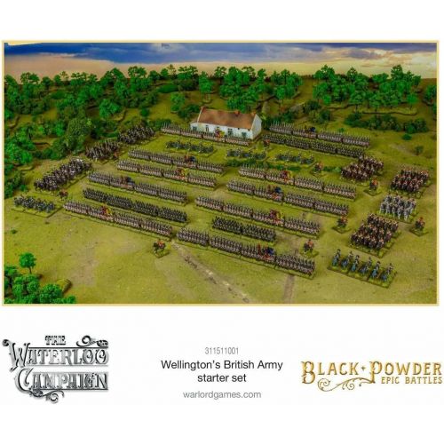  WarLord Black Powder Epic Battles Waterloo: Wellingtons British Army Starter Set Military Table Top Wargaming Plastic Model Kit 311511001