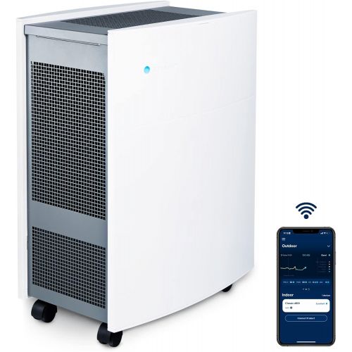  Blueair Classic 680i Air Purifier for home with HEPASilent Technology and DualProtection Filters for relief fromAllergies, Pets, Dust, Asthma, Odors, Smoke - Large Rooms